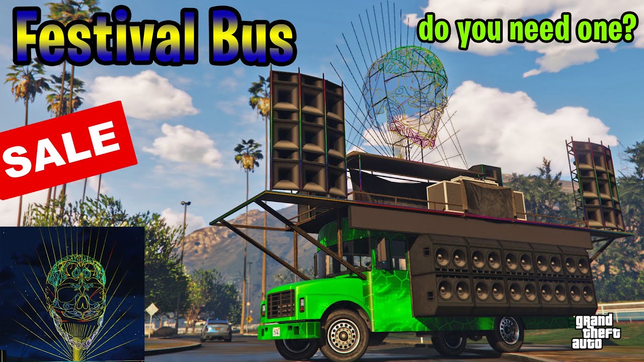 Festival Bus REVIEW | SALE | GTA Online | Burning Man Festival | DJ BUS | NEW!