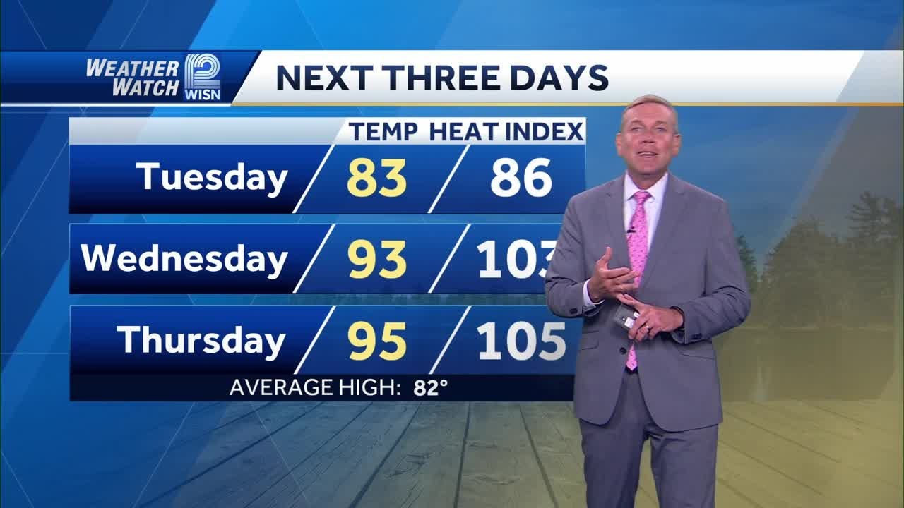 July 21 Evening forecast: Extreme Heat Watch issued for Wednesday and Thursday