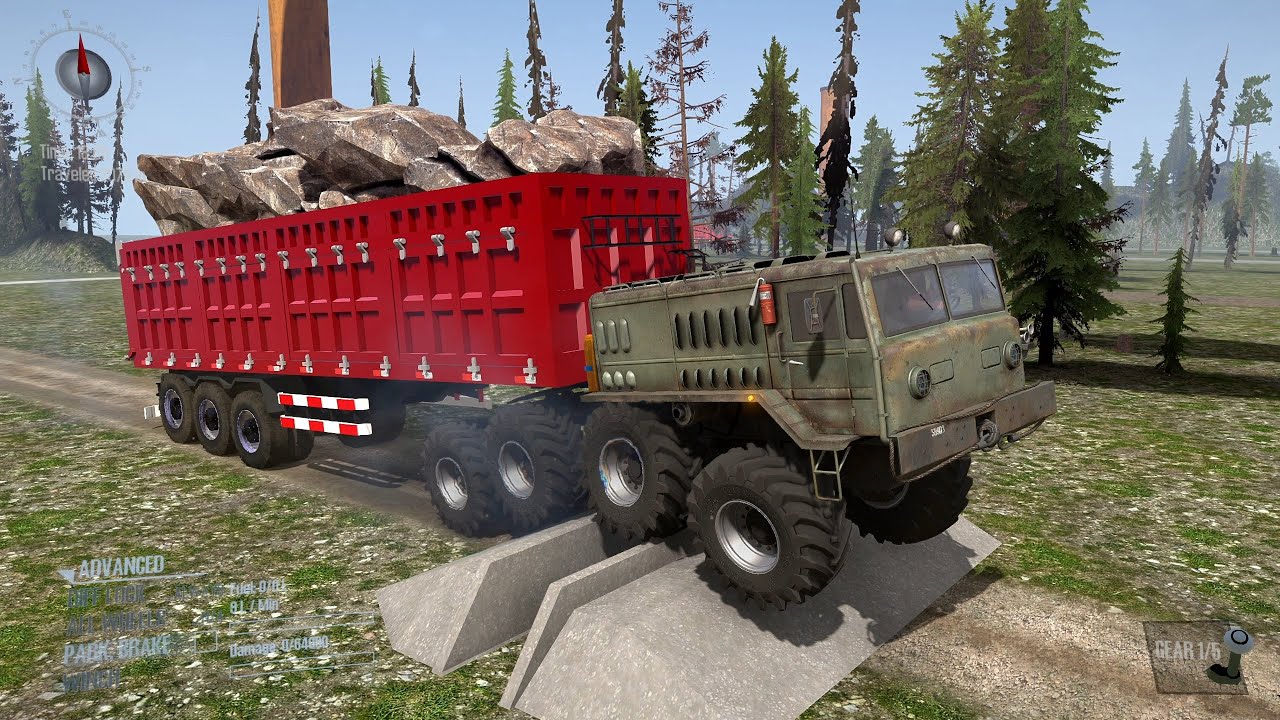 Spintires: Mudrunner Mod Truck | Driver Skills Gameplay | Game Daily 