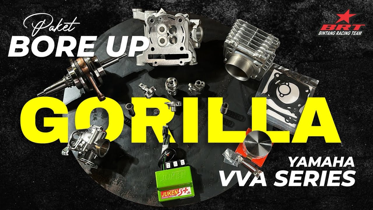 MOTOR MASIH KURANG KENCANG? PAKET PNP INI BISA JADI SOLUSINYA! | PAKET BORE UP GORILA VVA SERIES