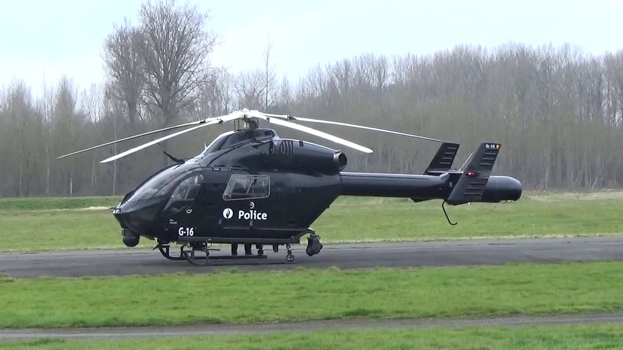 Vertrek politieheli G16 op 01.04.2018