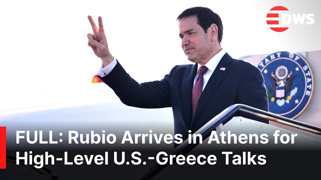 FULL ARRIVAL: US State Sec. Marco Arrives in Athens as U.S.-Greece Relations Take Center Stage |AC1E