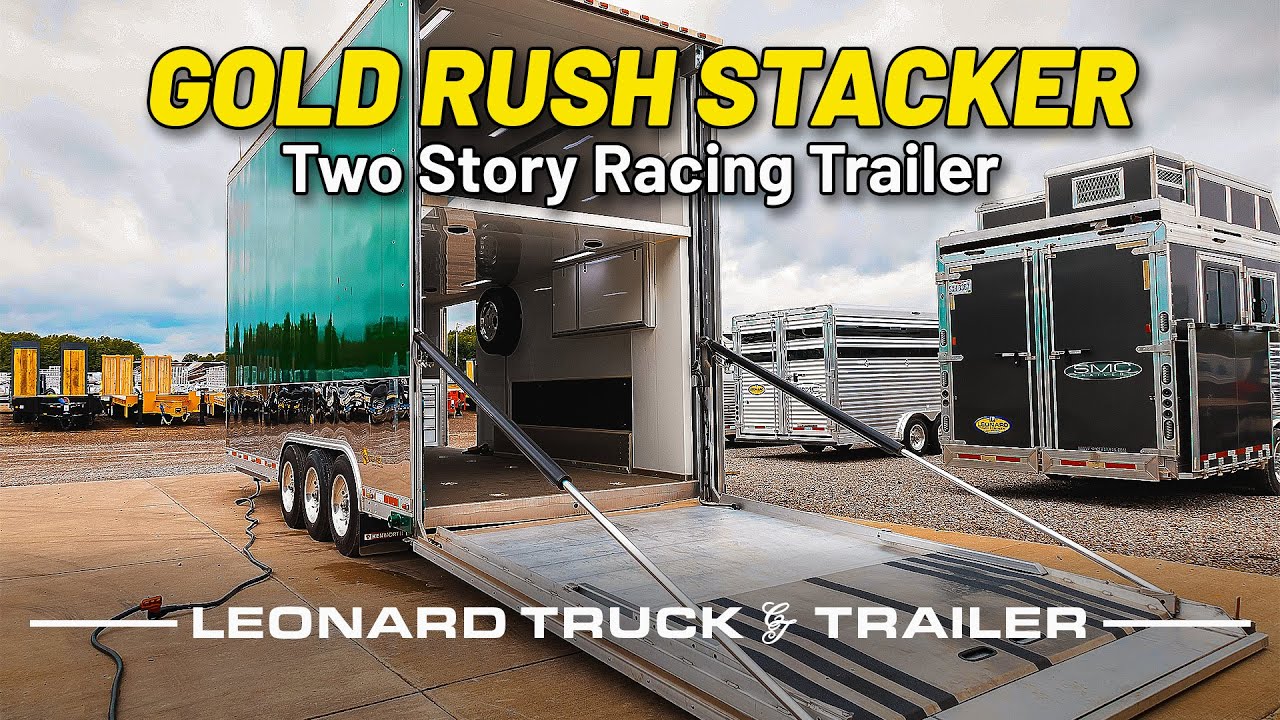TWO STORY RACING TRAILER - Gold Rush Stacker Inc. Racing Trailer