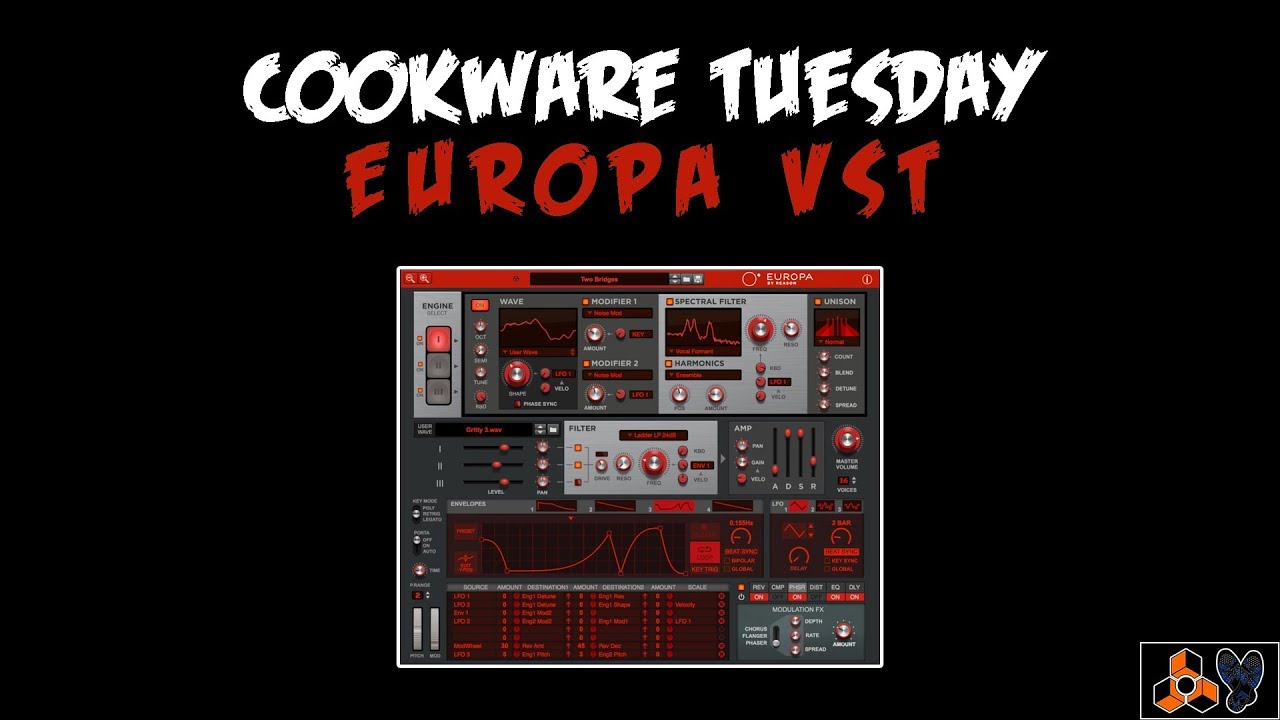 Cookware Tuesday : Europa VST | Reason 10.1