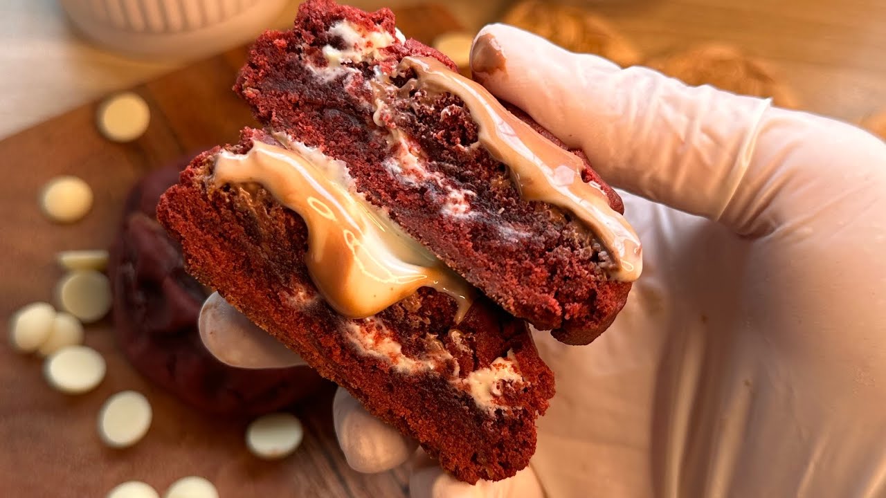 نيويورك كوكيز  نكهك (ريد فيلفت) وصفة أكثر من رائعة لازم تجربوها #cookiesrecipe