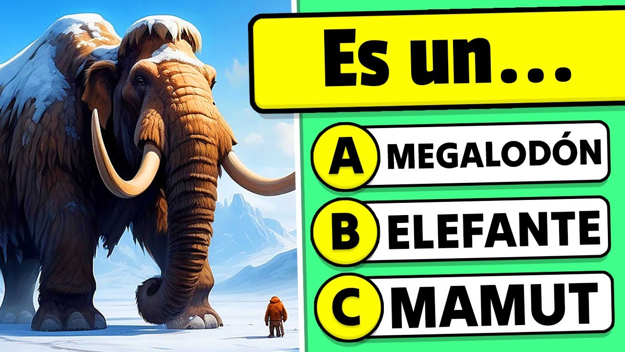 🍖 ¿Cuánto sabes de la PREHISTORIA? 🦴✅ 50 Preguntas de Cultura General