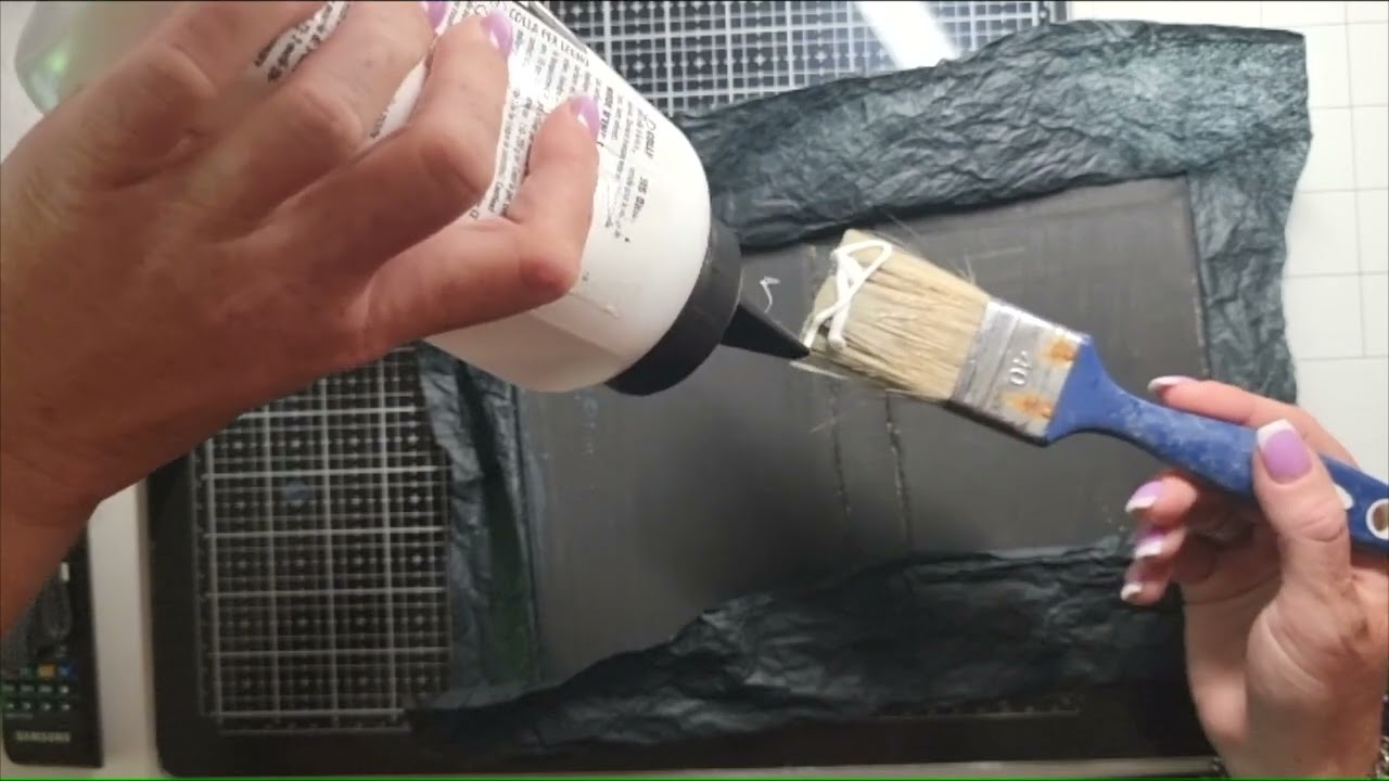 Einband mit Seidenpapier - Tutorial