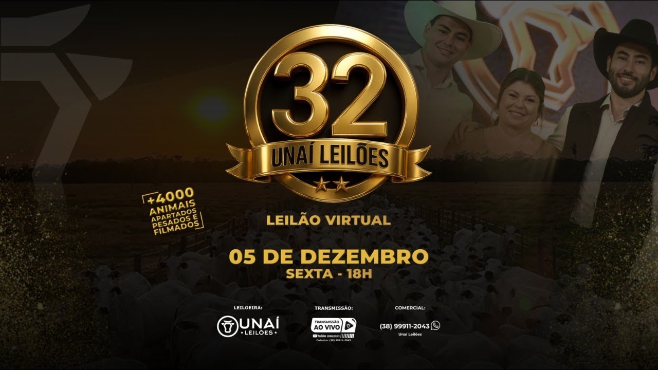 LEIL&Atilde;O VIRTUAL 32 ANOS UNA&Iacute; LEIL&Otilde;ES  - 05-12-2025