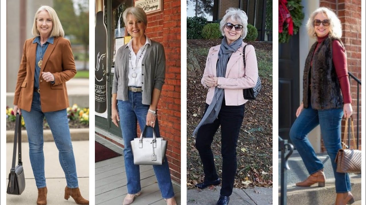 FASHION CLOTHING FOR WOMEN AGED +50 +60 YEARS +70 YEARS + 80 YEARS CLOTHING COMBINATIONS FOR LADIES