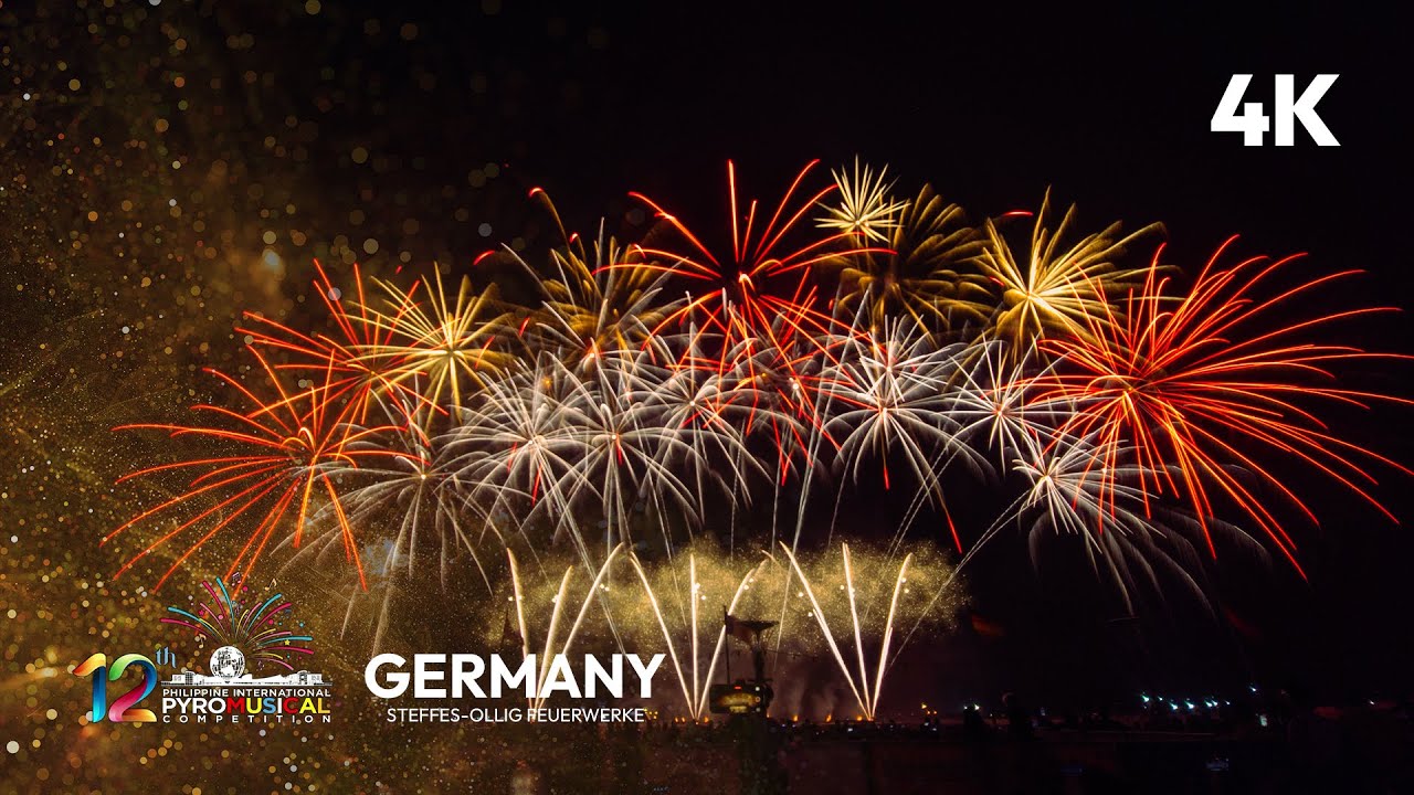 [4K] GERMANY 🇩🇪 - 12th Philippine International Pyromusical Competition (Mar 01, 2025)