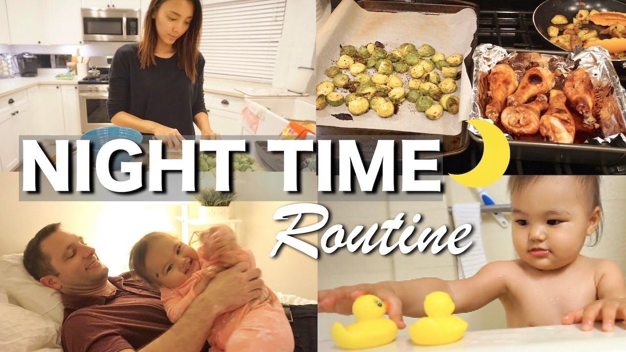 NIGHT TIME ROUTINE｜最近のナイトルーティン♡ 新米ママ｜アメリカ生活｜子育て｜国際結婚