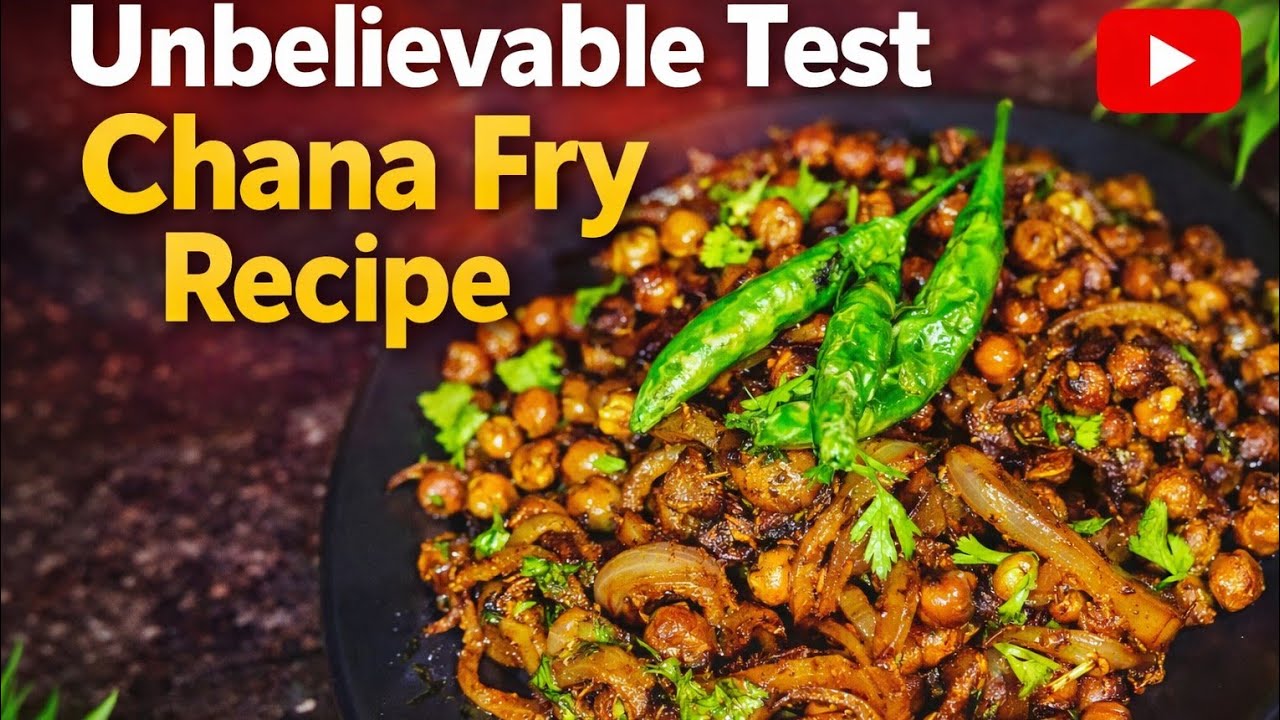 इतना टेस्टी चना फ्राई कि बार-बार बनाने का मन करे | 5 Minute Me Chatpata Chana Fry Recipe 😋🔥#food 