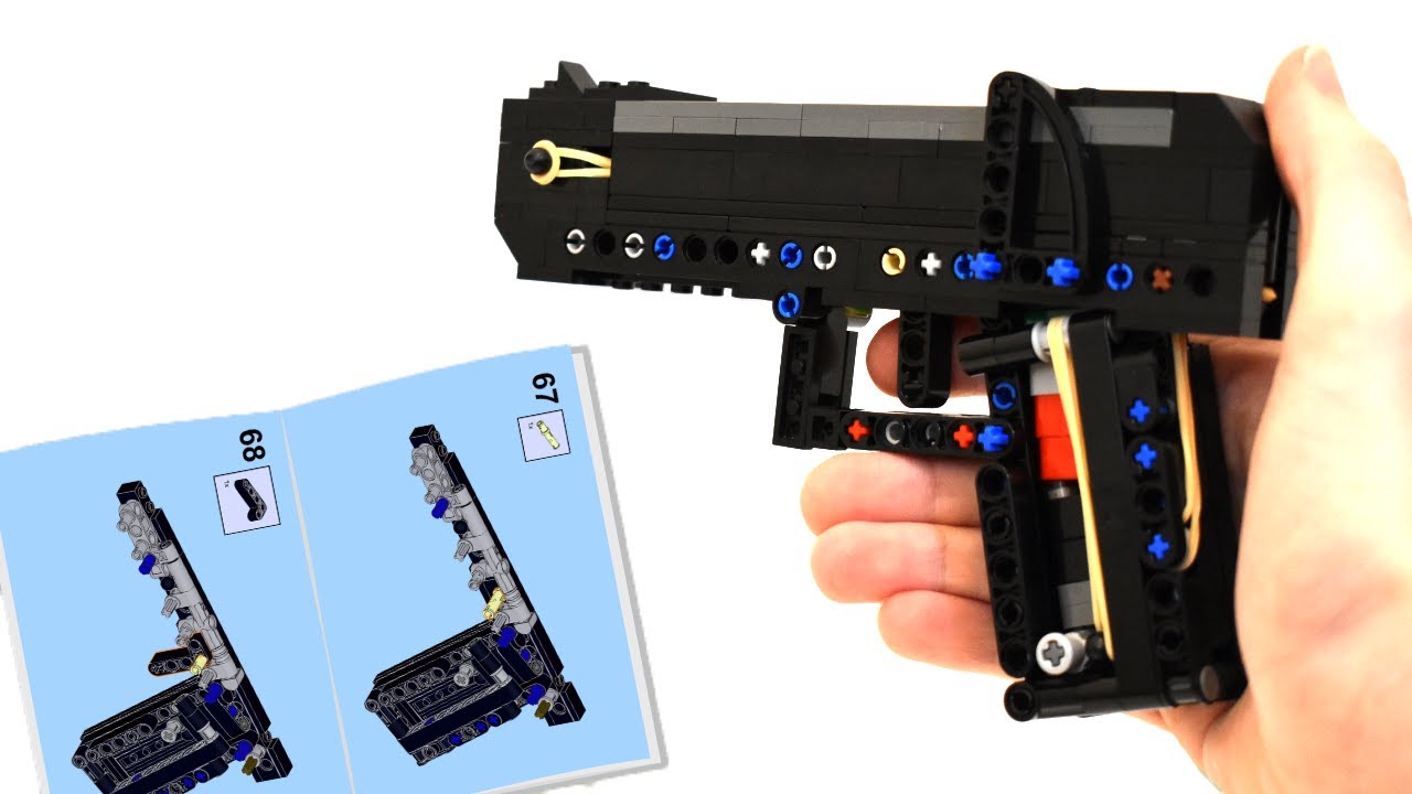 Working LEGO Pistol V2 | 3-Studs Wide (+Tutorial)