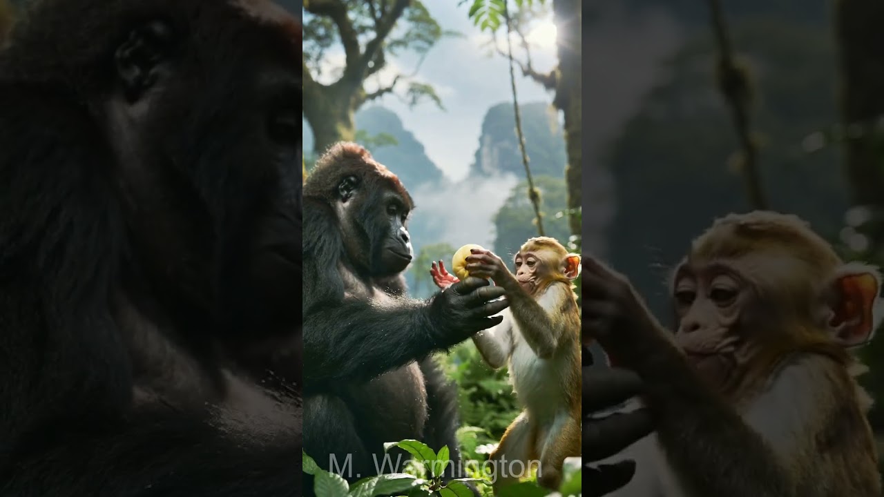 AI Gorilla and Monkey Funny Video ai video