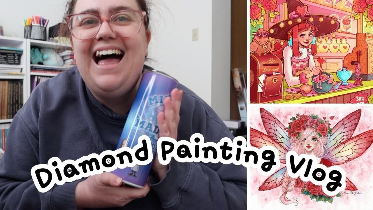 our faces are on WHAT!?! | diamond painting vlog #111!