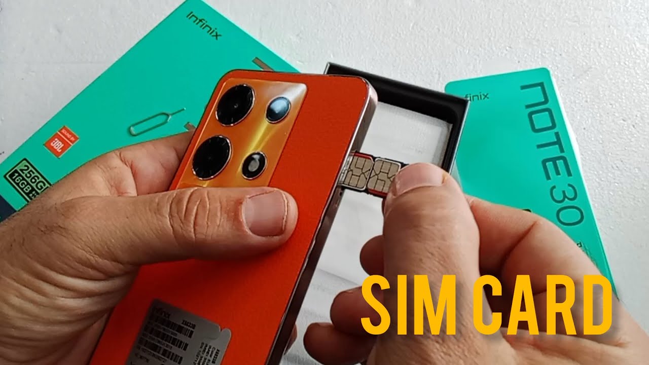 How to put a SIM card in infinix Note 30