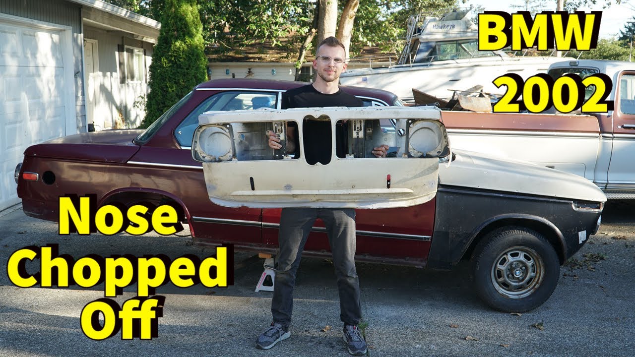 Chopping The Nose On A 47 Year Old BMW 2002