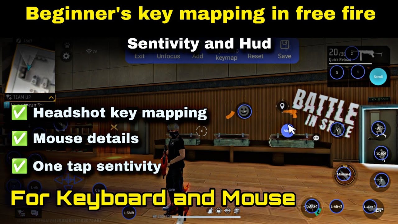 Beginner Best Key Mapping in free fire🔥 Best sentivity,best hud settings tamil 