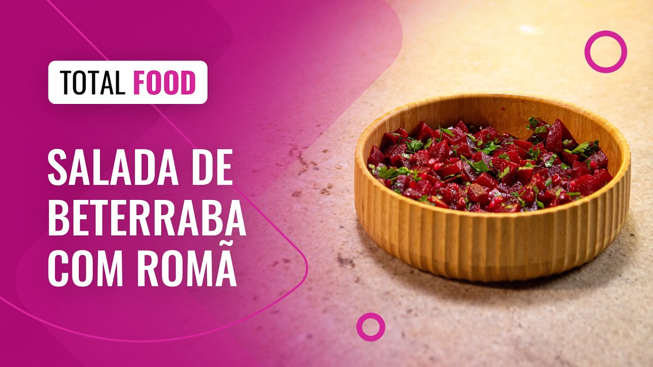 Salada refrescante de beterraba com romã | receita simples e funcional