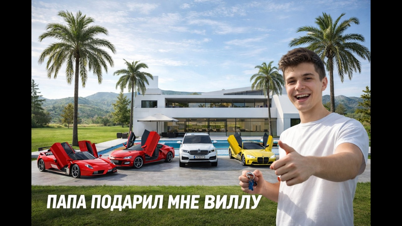 😎ПАПА ПОДАРИЛ МНЕ ВИЛЛУ! ПЕРЕВОЬЗ ВСЕ СВОИ АВТО!!! В Car Simylator 2😎