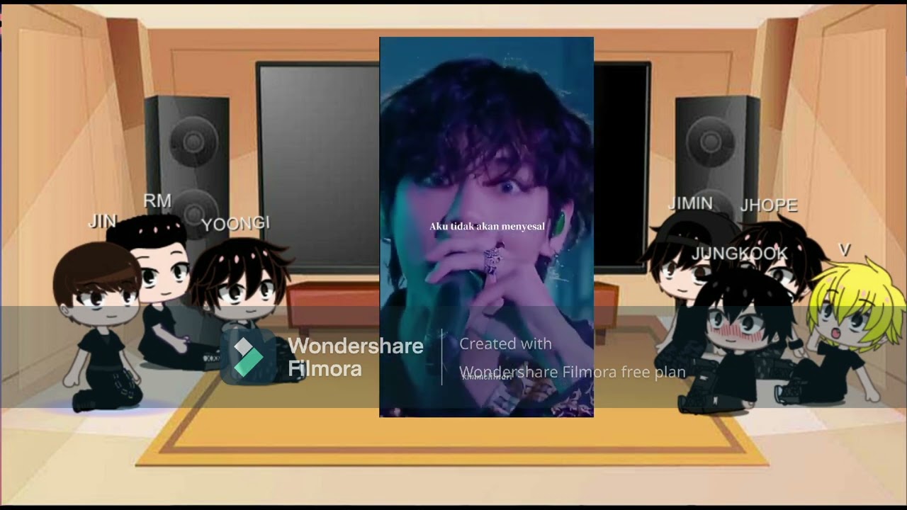 Past BTS react to V