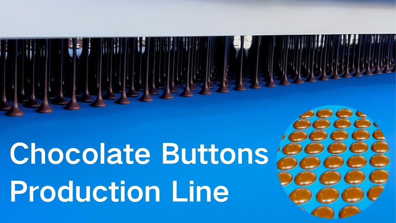 How Chocolate Buttons Are Made | Automatic Chocolate Button Production Line | SINOFUDE Factory