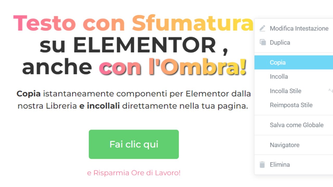 Come fare un Testo con Gradiente su Elementor (e codice CSS)