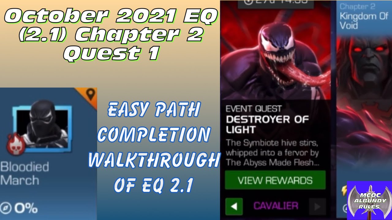 October 2021 EQ 2.1! Chapter 2, Quest 1 Cavalier difficulty easy path completion walkthrough!