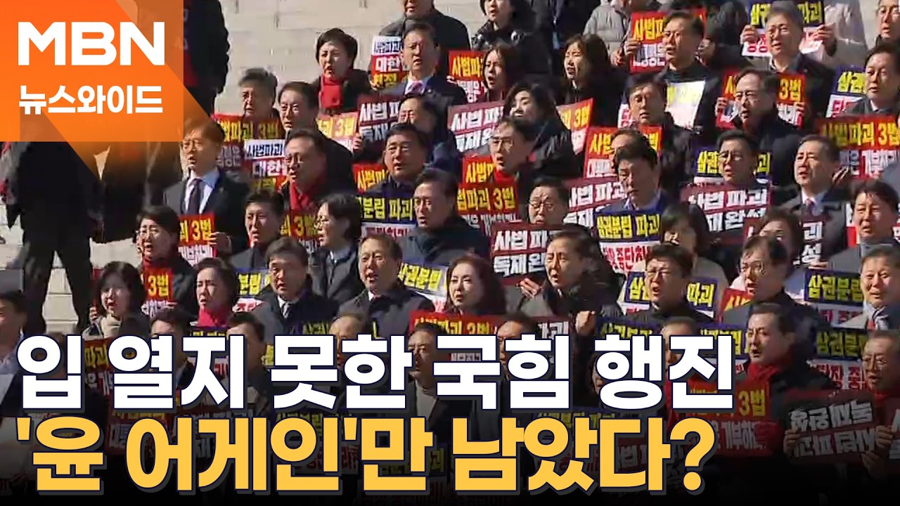 뒷말만 남은 국민의힘 도보 투쟁…결국 '윤 어게인' 못 쳐낸 탓? [뉴스와이드]