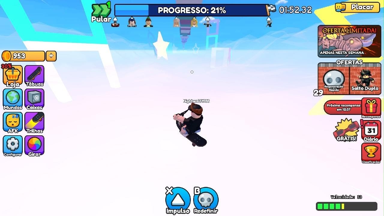 Vencendo o Mundo do Squid game com minha bicicleta skat