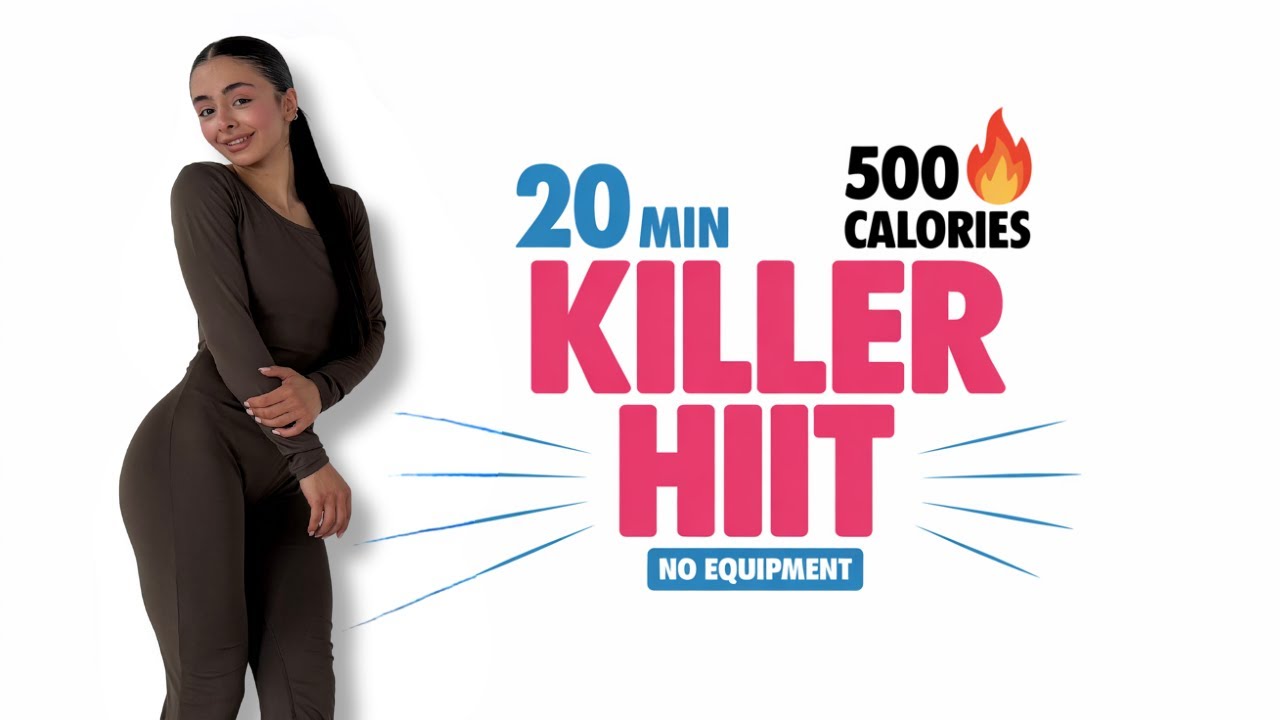 20 MIN KILLER HIIT for Massive Fat Burn &ndash; 500 Calories, No Equipment, Home Workout