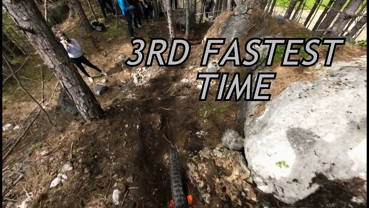3rd fastest time stage #1! SloEnduro Kamplc