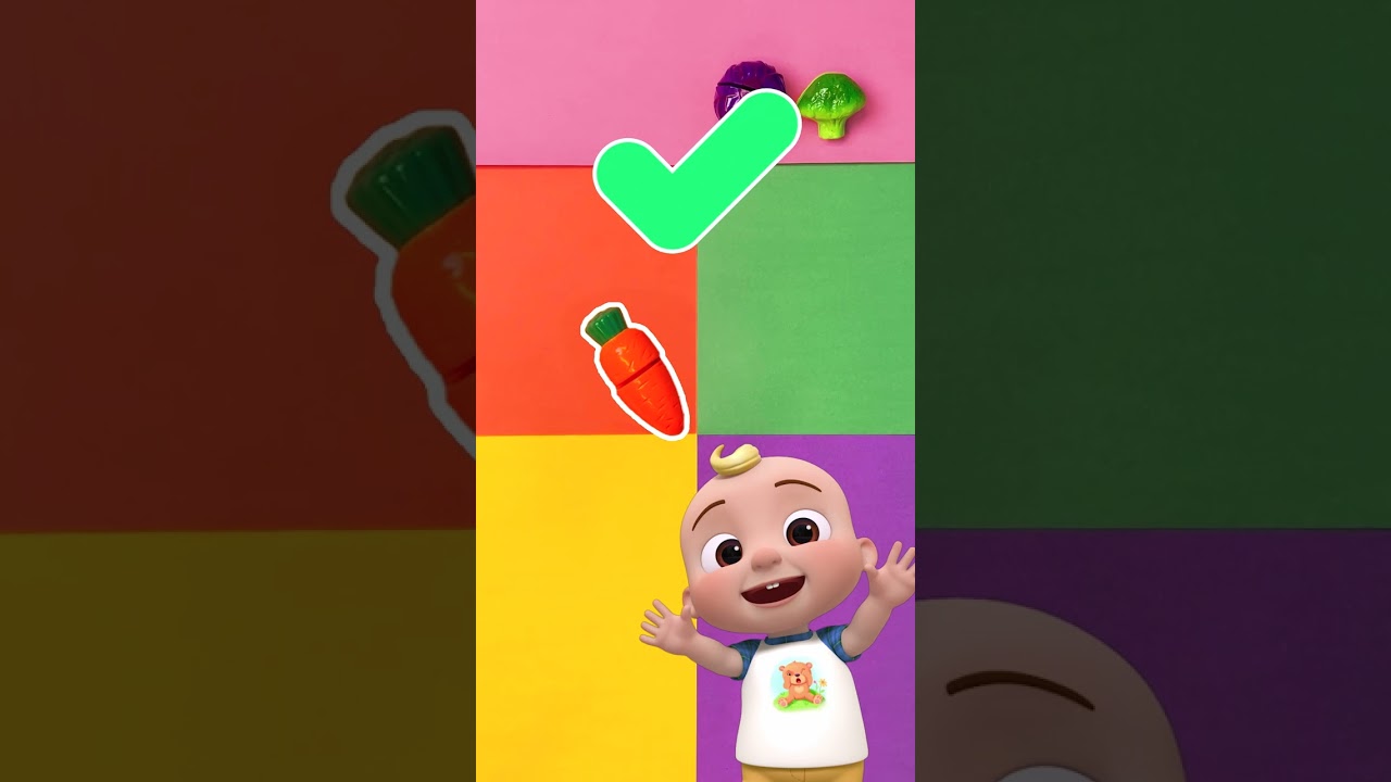🥦 Veggie Color Match! #EatYourColors #LearningGame