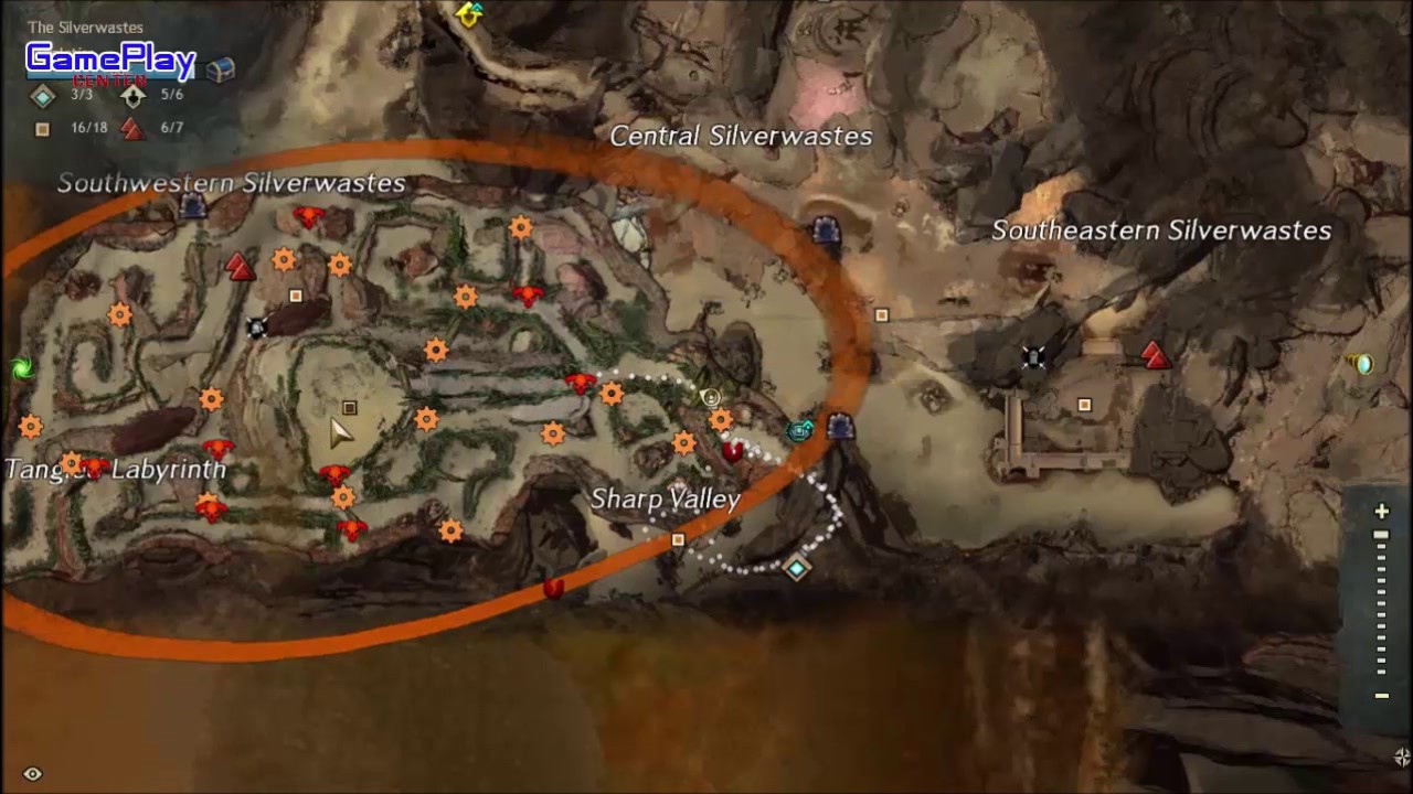 GW 2 Tangled Labyrinth Point of interest Easy Way
