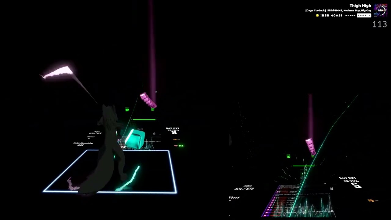 Beat saber-  Thigh High&nbsp;by&nbsp;Shiki TMNS, Kodama Boy, Big Gay [POODLES]