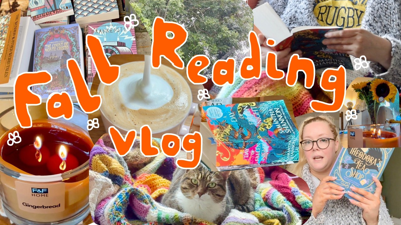 READING VLOG | 📚🎃 its feeling like fall again, bullet journalling, reading fantasy books