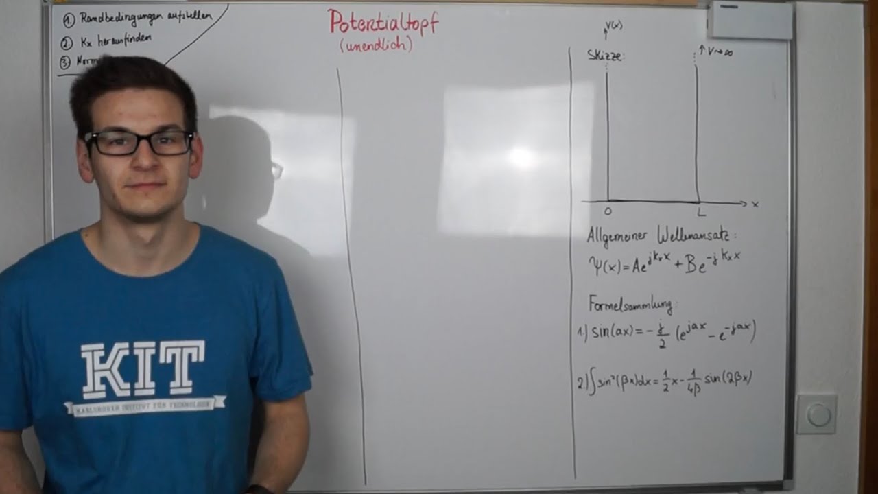Unendlicher Potentialtopf - Wellenfunktion | Festkörperphysik