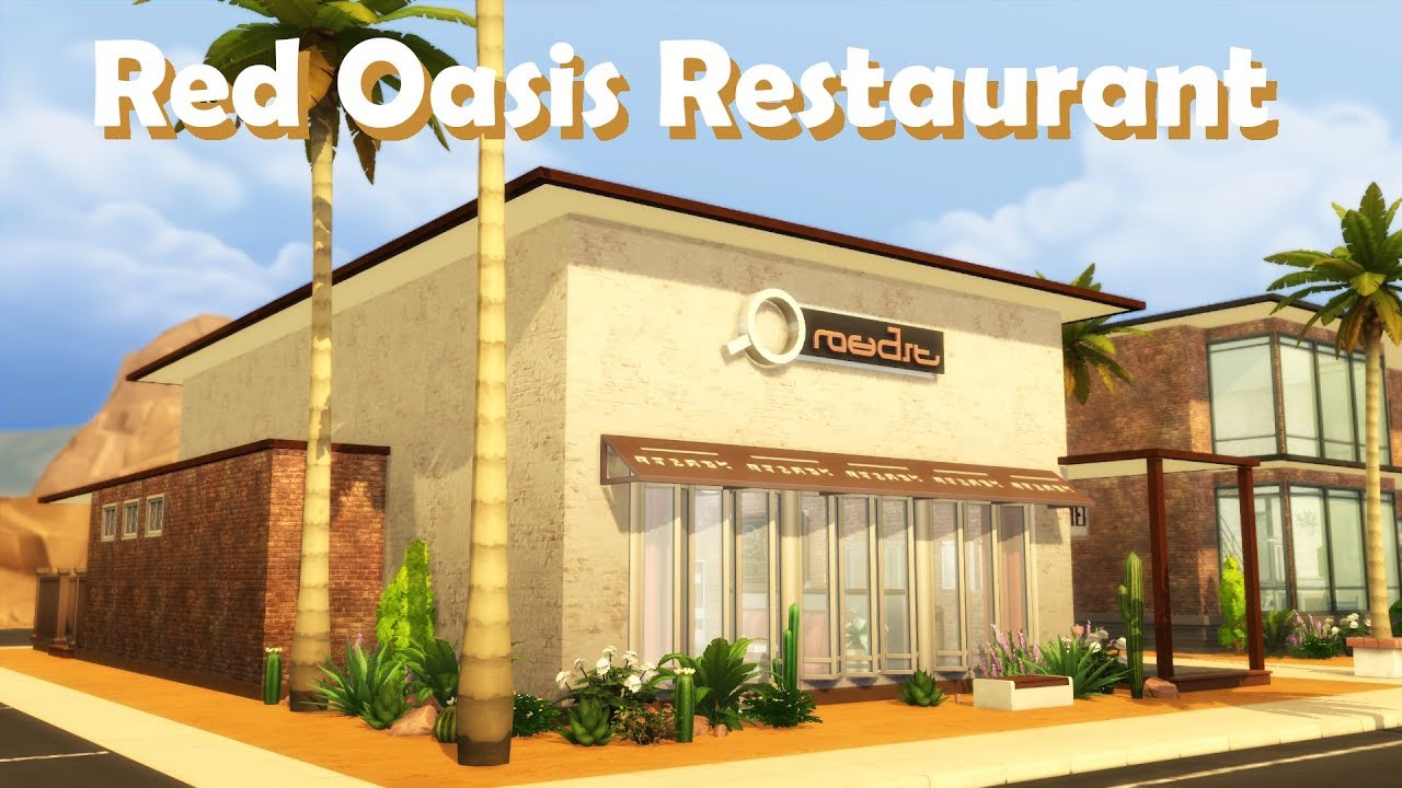 Sims 4 | House Building | Red Oasis Restaurant