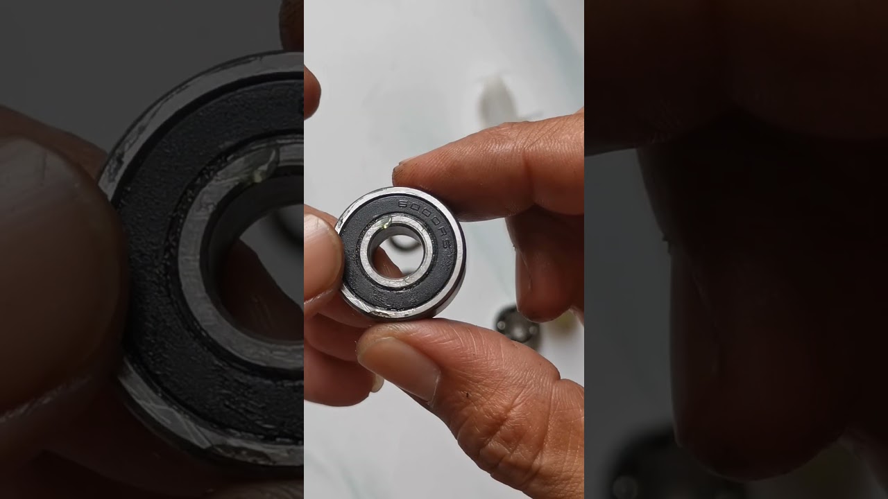 Regrease bearing 6000-RS front hub #restoration #regrease #bearing #hub #asmr