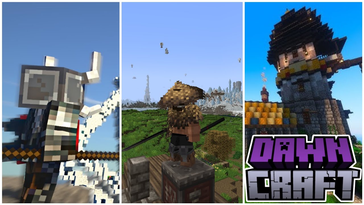 Addon DawnCraft Mới Nhất Giống PC Có Boss Cho Minecraft PE/BE 1.21+ | ZinMC