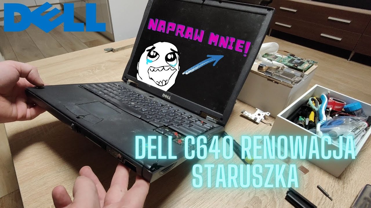 c640 naprawa i odnowa zdezelowanego retro DELL-a.