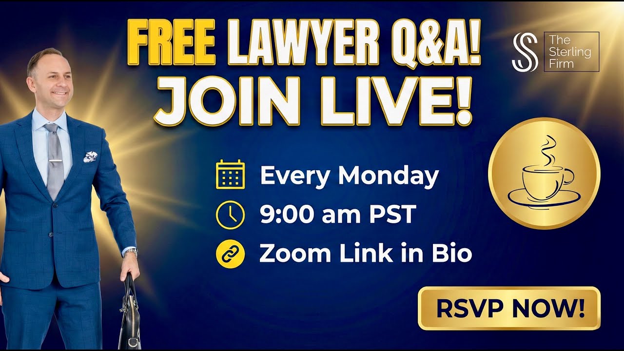 Ask The Lawyer! FREE Coffee With A Lawyer Zoom Webinar | #Law #Lawyer