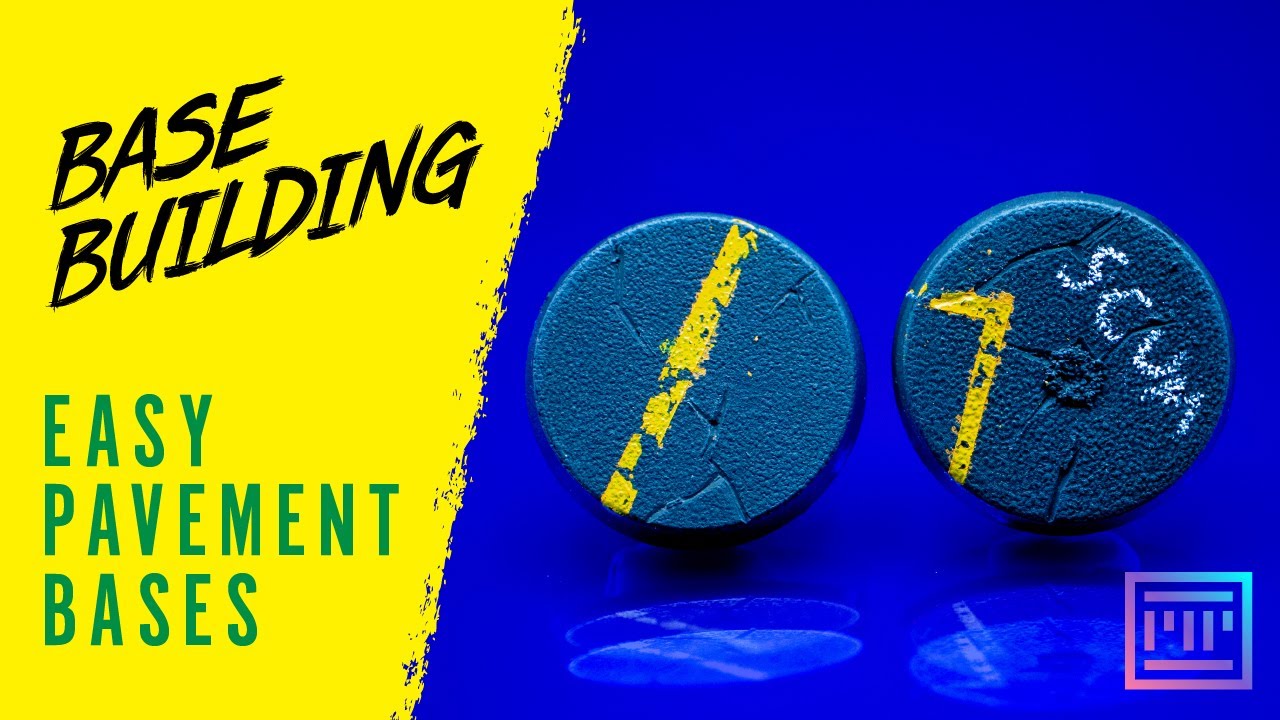 How to make paved bases for Wargaming Miniatures