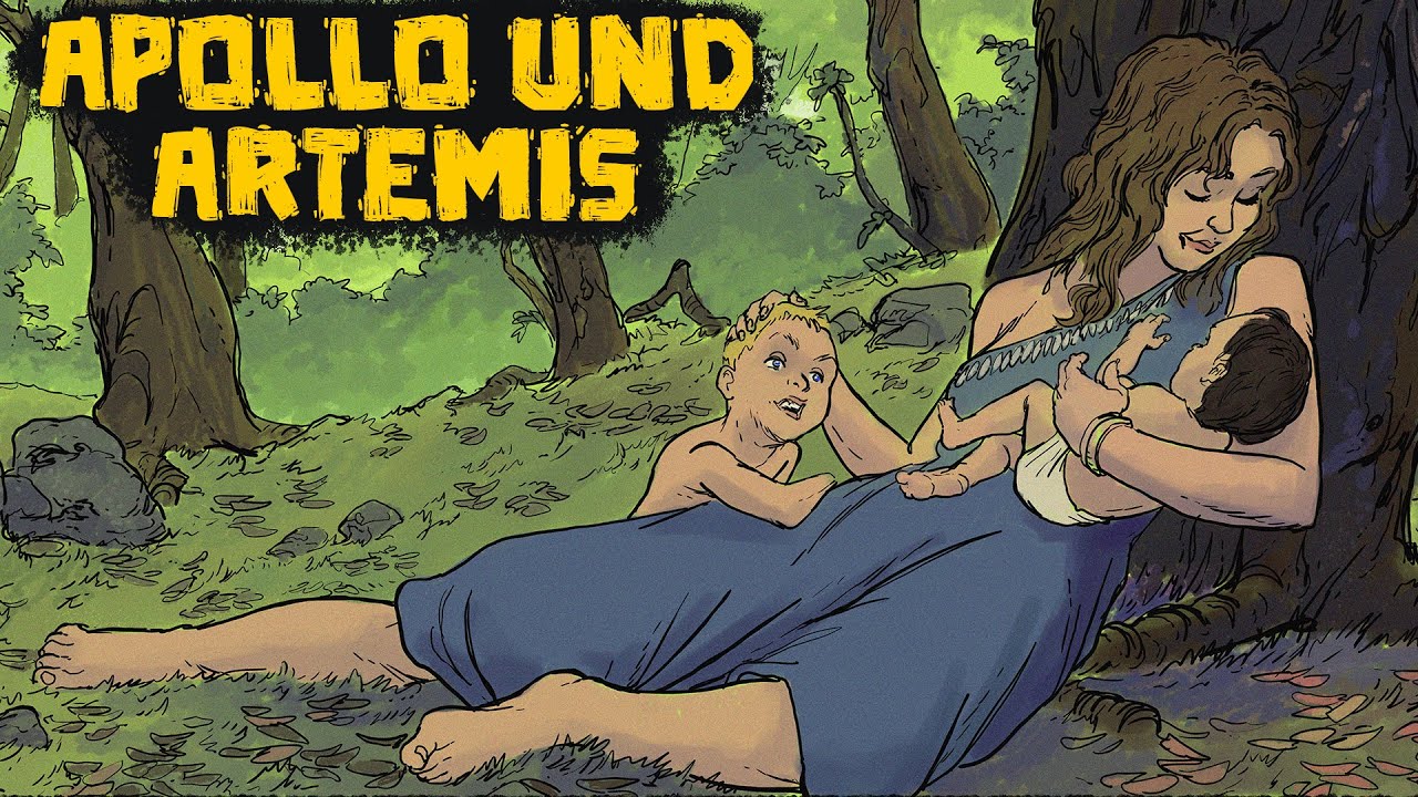 Die Geburt von Apollo und Artemis: Der Kampf Gegen die Schreckliche Python - Griechische Mythologie