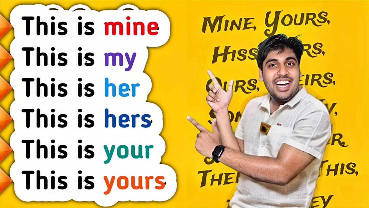 Pronoun | इंग्लिश बोलो फटाफट | मेरा है मेरा, तेरा है तेरा | Pronoun Possessive Case by Sartaz Sir