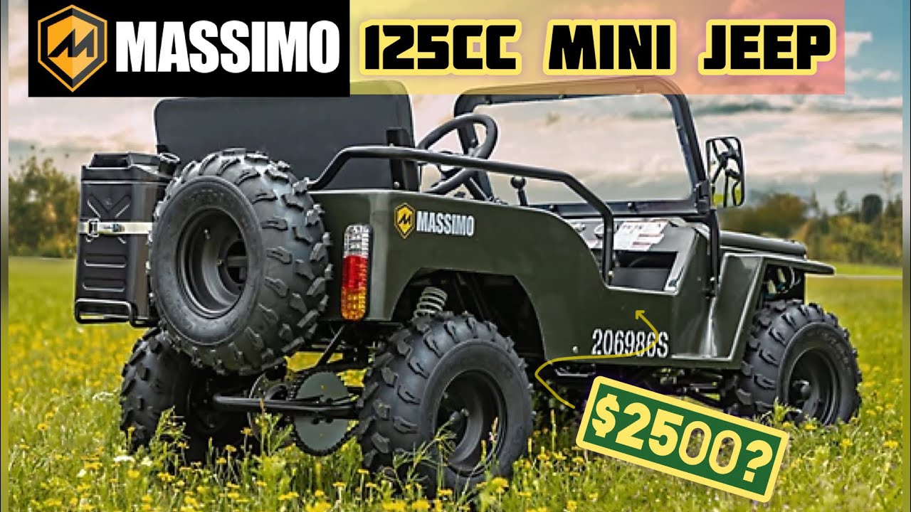 MASSIMO 125cc Mini Jeep Full Review/Walk Around & Driving