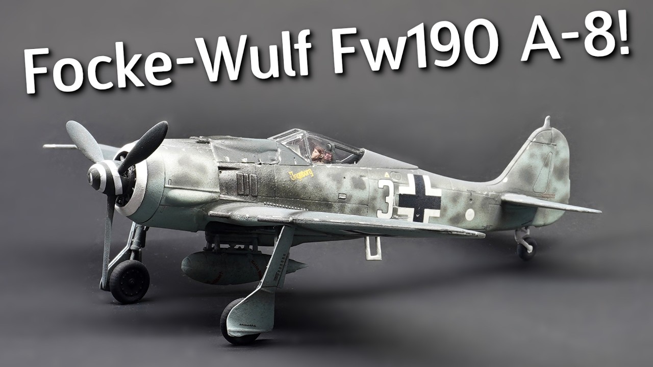 Building the Airfix Focke-Wulf Fw190-A8 in 1/72 Scale! Plastic Model Kit Build & Review