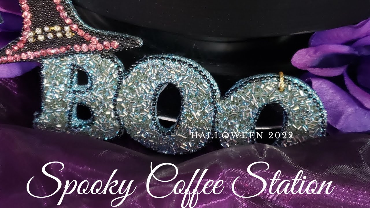Spooky Halloween Coffee Station | Black & Purple 👻