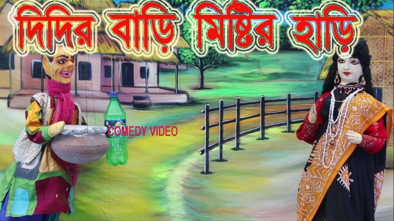 দিদির বাড়ি মিষ্টির হাড়ি, comedy video, DIDIR BARI MISTIR HARI, Putul nach,funny video,  paped show,
