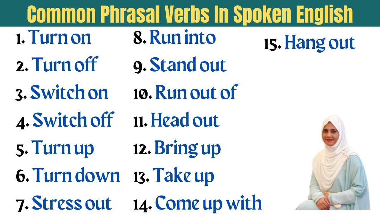 15 Common Phrasal Verbs in Spoken English - Phrasal Verbs to use Every day